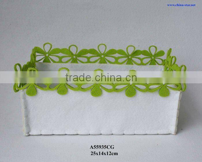 rectangle felt basket for storage