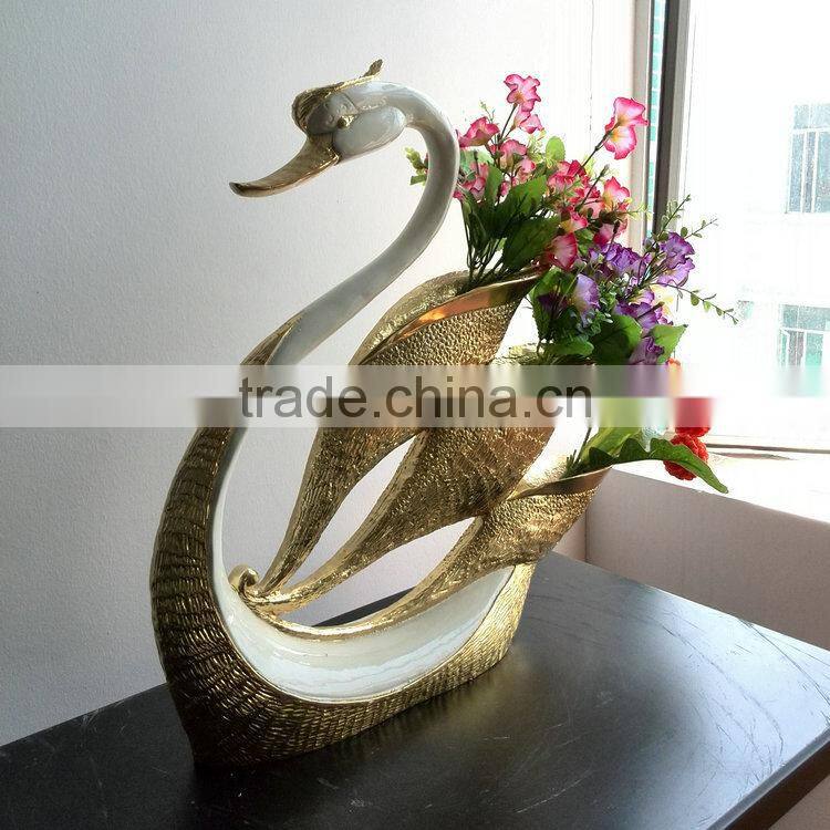 Polyresin goose figurine