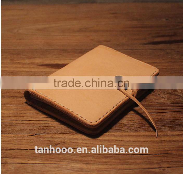 Genuine leather passport holder wallet slim travel wallet passport holder in embossed logo