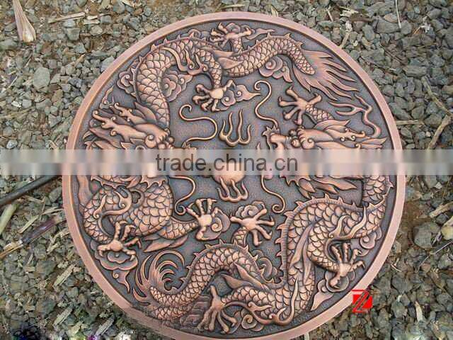 dragon bronze wall relief for decoration