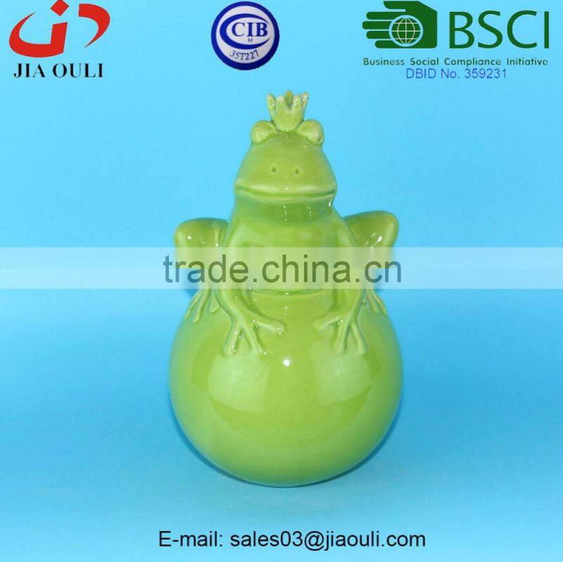 BSCI Audit Factory Ceramic yellow Piggy coin Bank, Ceramic Money Box
