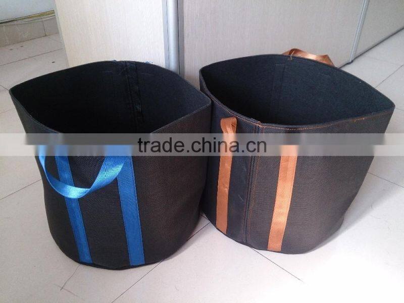 Cheap hot sale felt rounded colorful felt flower pot for garden plants