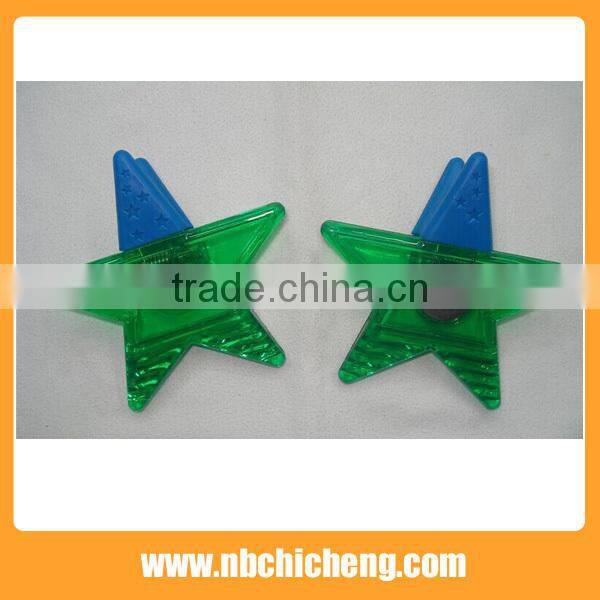 Colorful Plastic Cheap Star Shape Magnetic Clip