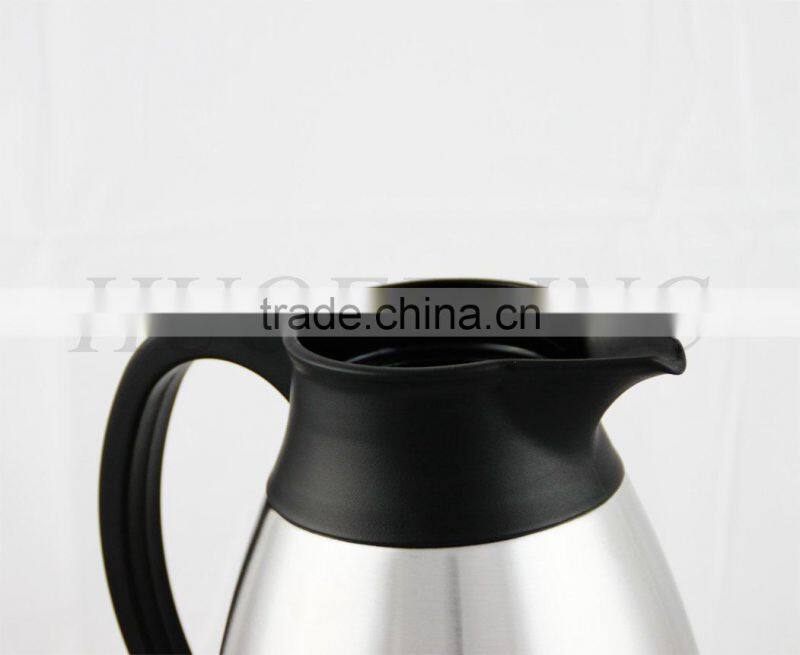 Stainless Steel Coffee Pot with black handle