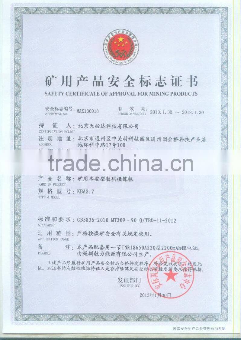 Intrinsically Safe Digital Video