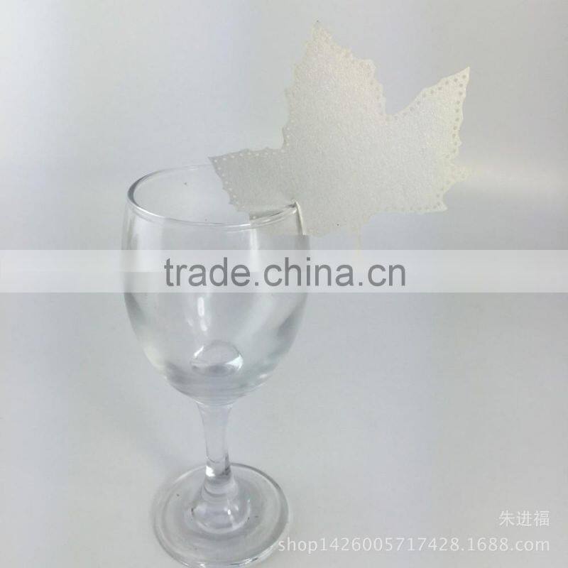 party favors supplier wine glass card laser cut wedding place card