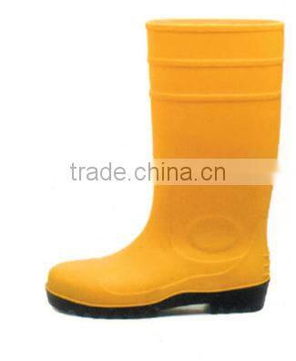 PVC safety shoes with steel toe for industry