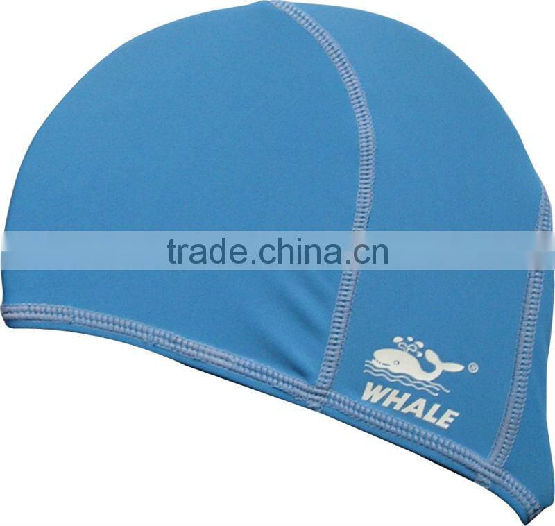 China factory wholesale cheap fabric swimming hats lycra swim cap