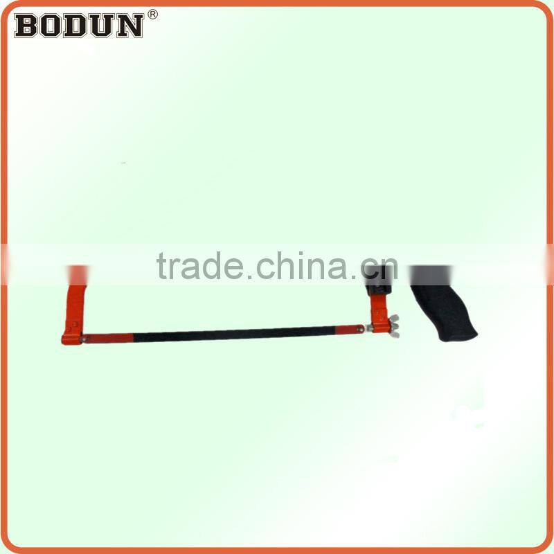 B5008 12" High Quality fixed type Hacksaw Frame with plastic handle