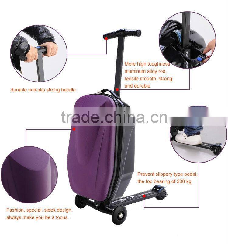 labor saving folding PC scooter luggage bag