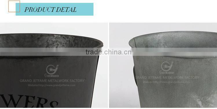 galvanised metal planters outside pots for plants galvanized plant pot