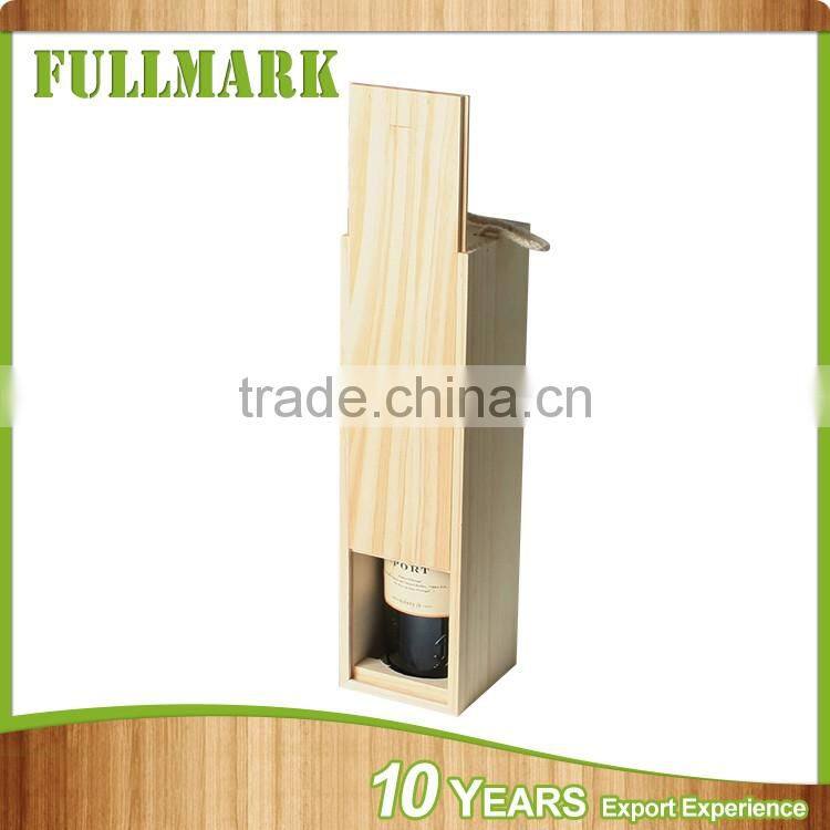 cheap double glass bottle wooden wine box