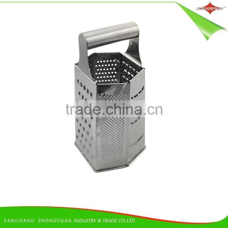 ZY-N5009 6 sides full stainless steel grater box grater