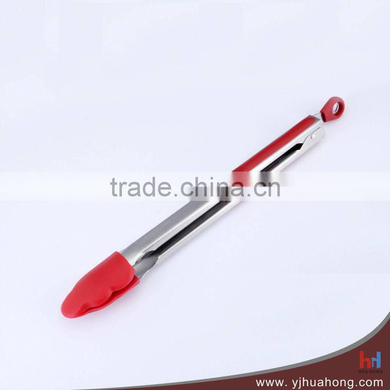 Silicone baking&pastry tongs,silicone food tongs HFT-S03D