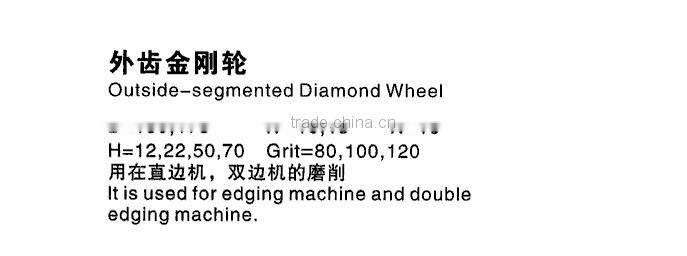 Outside-segmented Glass Diamond Cup Wheel -GFAC