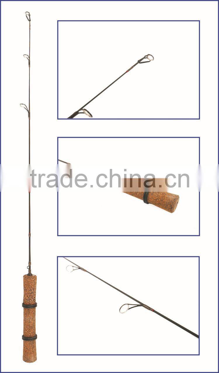 Super light , Cork Handle Solid Carbon Fiber Fishing Rod Ice Fishing Rod