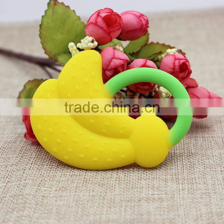 100% Food grade silicone baby teether toys,silicone baby teether with factory price