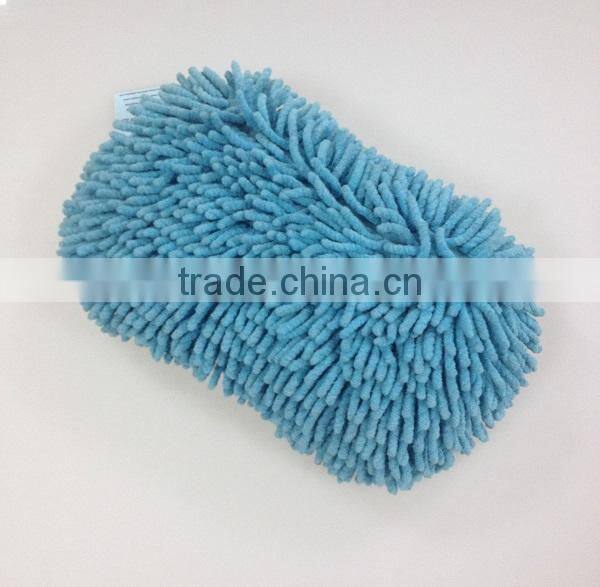 chenille microfiber mesh hole car microfiber sponge