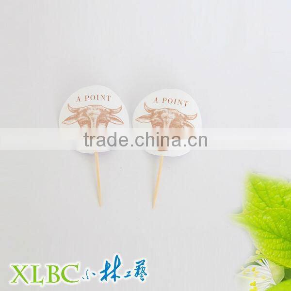 Costomized paper deocative toothpick