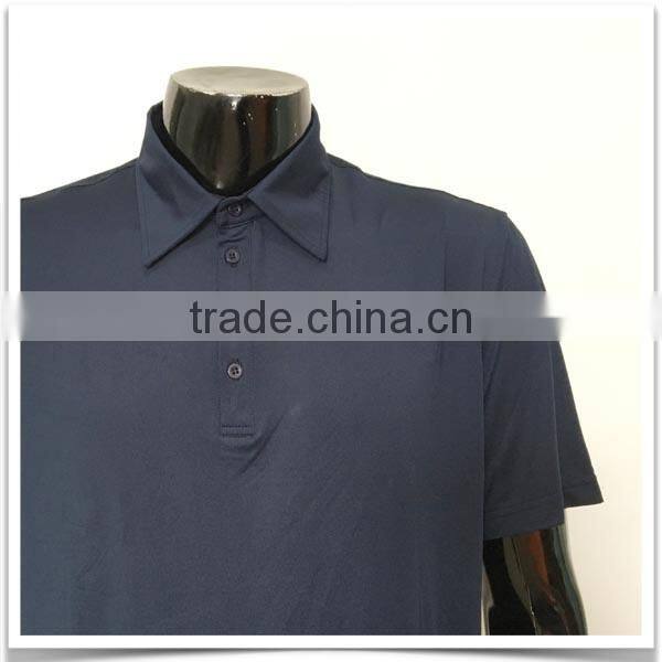 wholesales men's white navy and grey check casual long sleeve polo shirt