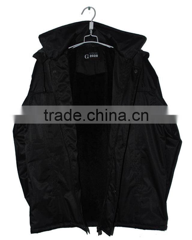 Men's Winter Wear 2015 new men's waterproof pvc coated padded jacket twill pvc coated lining cut terry quilted cotton