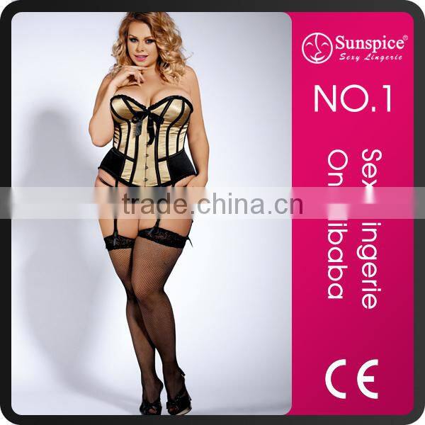 2017 New design Sunspice sexy red mature waist trainer corset lingerie