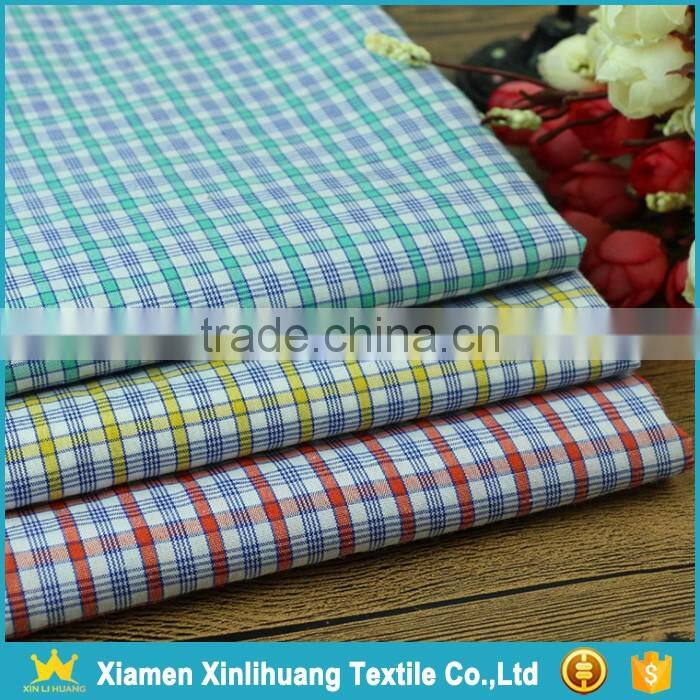 Custom Yarn Dyed 65 Polyester 35 Cotton Blend Shirting Fabric