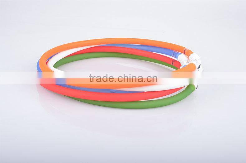 HFR-YD-03wholesale pet PU dog rope LED collar charging warning light