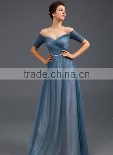 elegant long sleeve long fashion lady dress