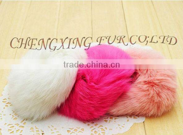 CX-E-02 Genuine Rabbit Fur Elastic Girls Hair Band