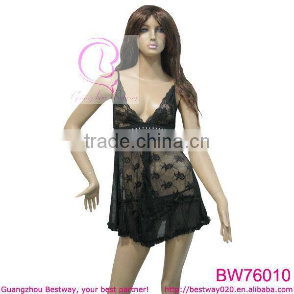 Valentine transparent sexy lingerie