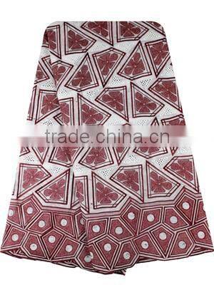 African Fashion Embroidery Lace SL03003-2 New Design Beaded Swiss Voile Lace