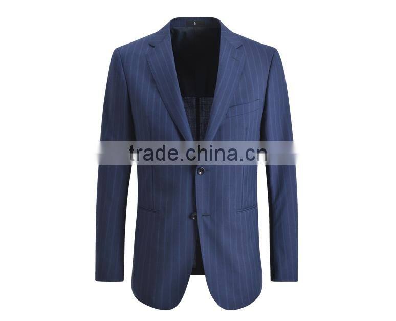 Best Brand Chinese Factory Custom Design Men'S Slim Fit Stripped Suit For Men