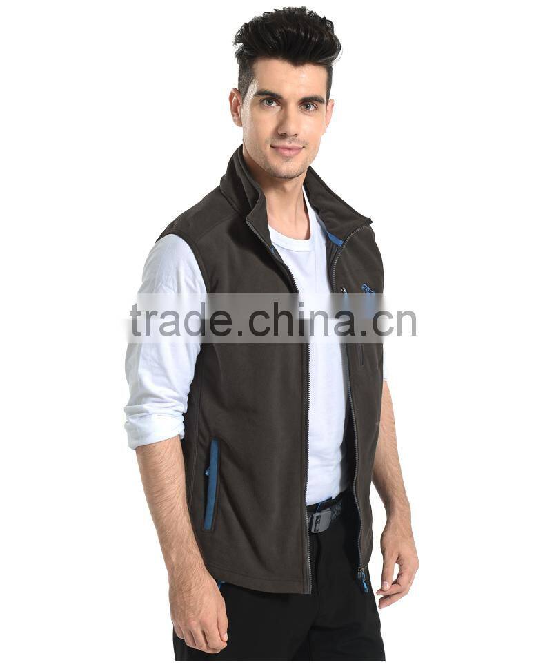 Fashion Design Men's Polar Fleece Vest In Spring