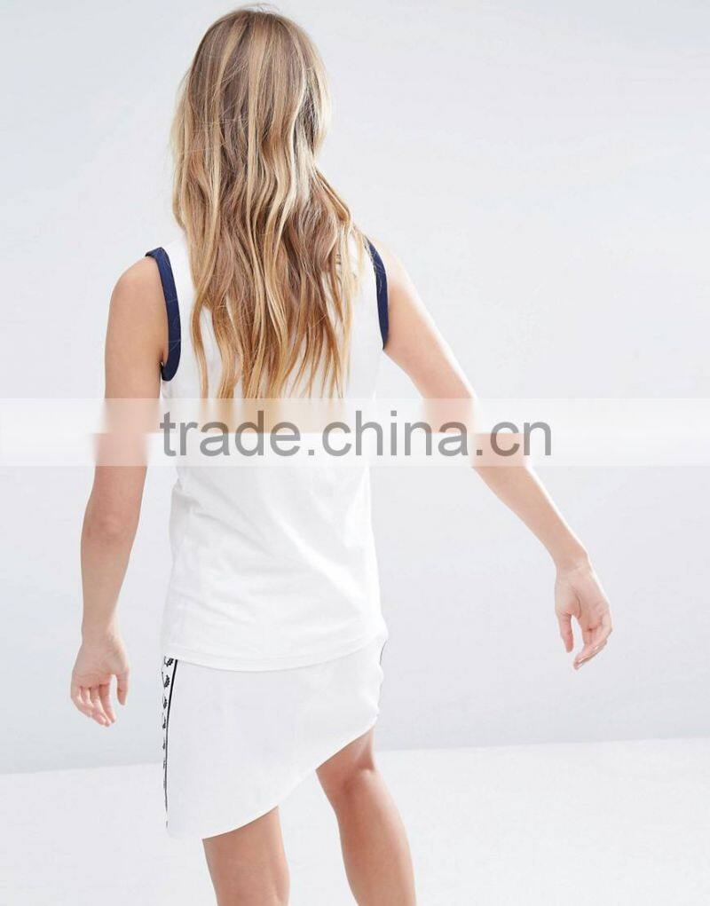 100%cotton tank for girls, 2016 lastest design tank for girl, wholesale china
