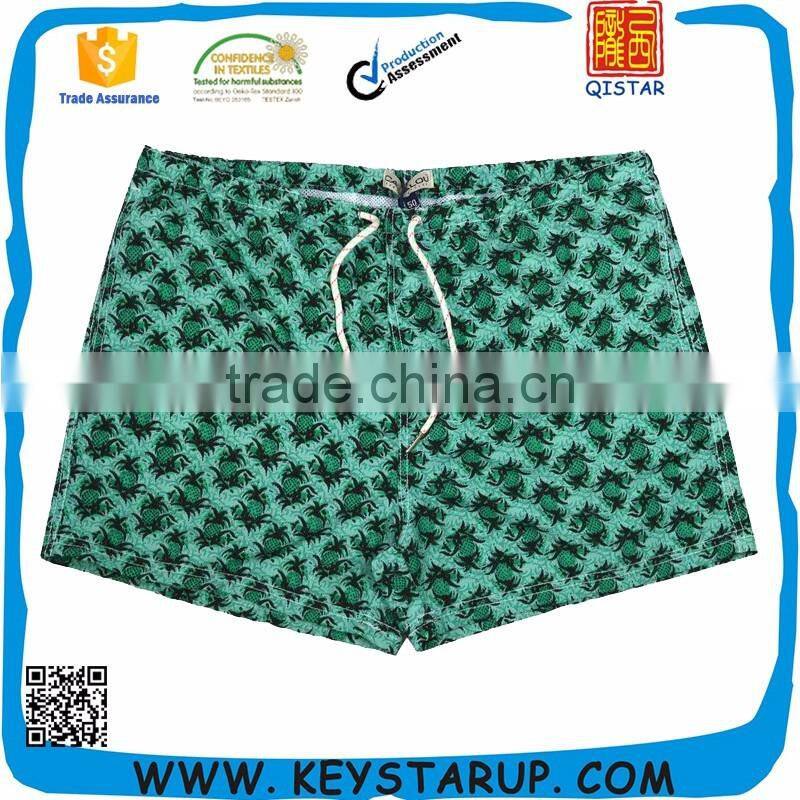 4 Way Stretch Summer Sublimated Board Shorts for Men Polyester and Elastic Fabric