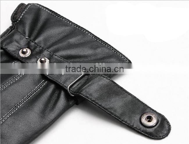 new fashion design men leather gloves wholesale
