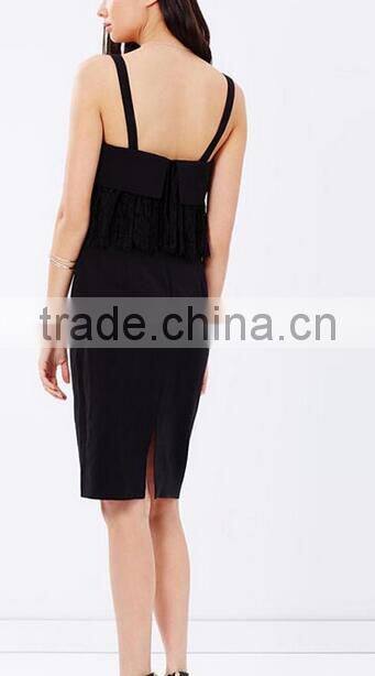 Runwaylover EY2200D New Design 2017 Ladies Fashion Lace Tassel Casual Dress