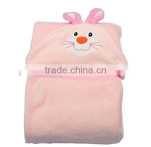 2016 new China supplier cute hooded baby blanket