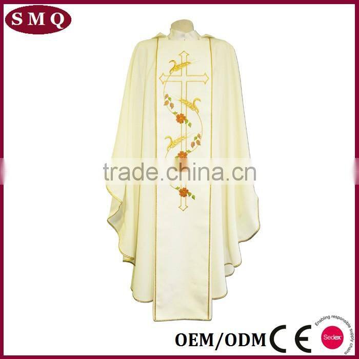 Ivoy wheat embroidery monastic church vestment