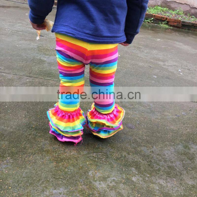 china suppliers children garments clothing leggings toddler girl cute baby girl icing legging rainbow tight leggings