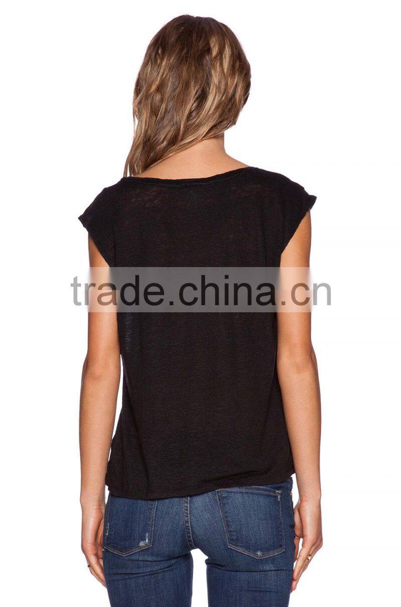 slub knit muscle tank top wholesale