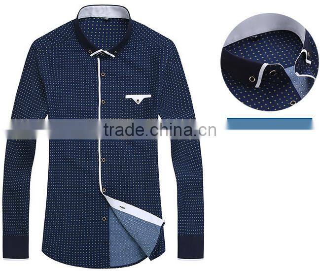 Alibaba China gold supplier OEM high quality T/C,CVC, Cotton long sleeve men dress shirt with competitive price for men