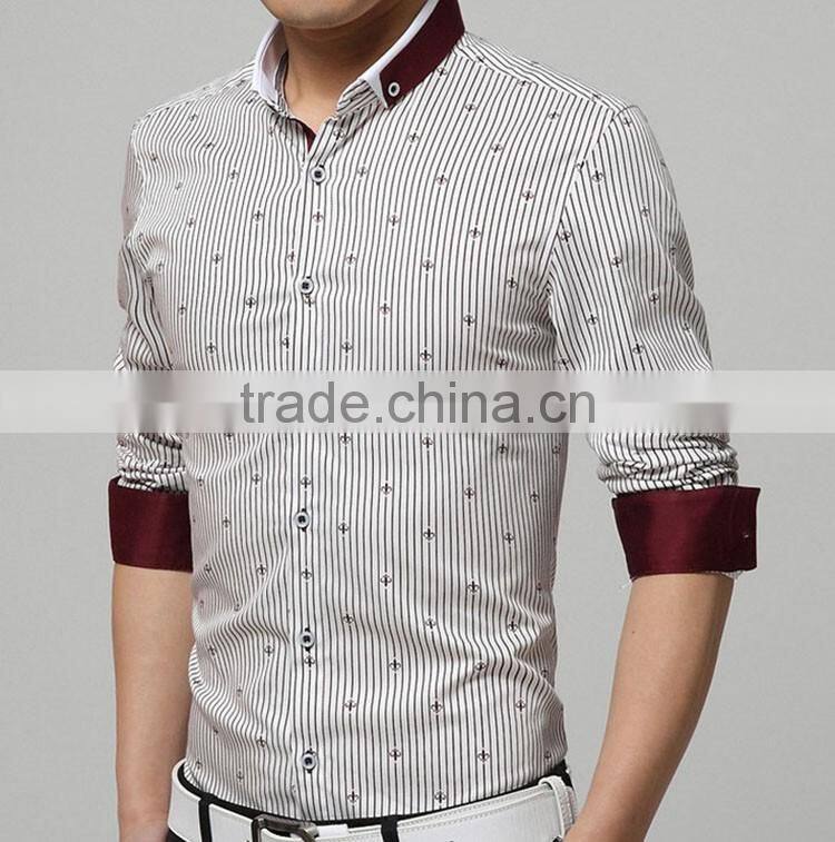 Modern Custom Mens Business Stripes Shirt