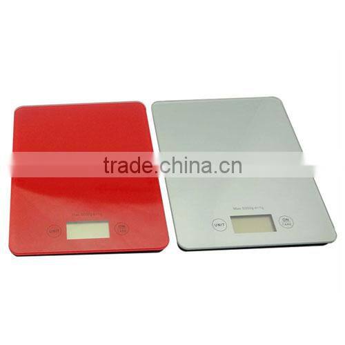 Touch Screen High Precision 5kg/1g Food Digital Kitchen Scale/Timing tray coffee balance
