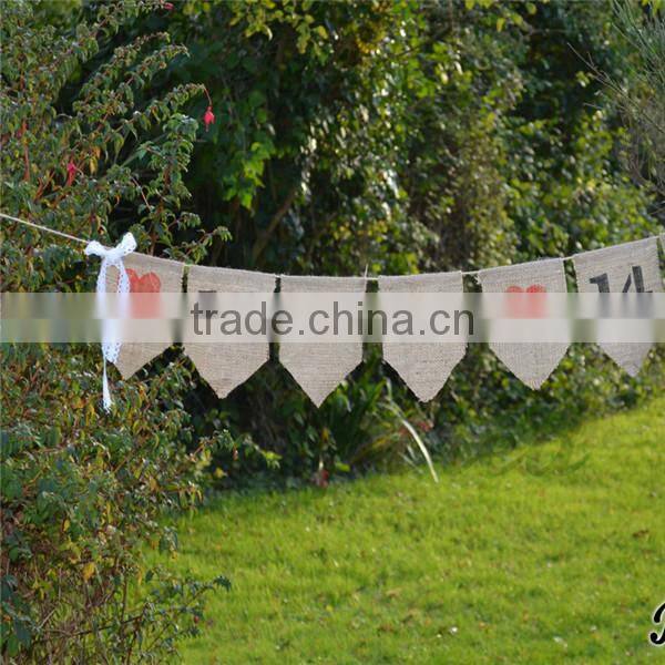 New Year 2015 Bunting, Save the Date Hessian Bunting, Save the Date Burlap Bunting