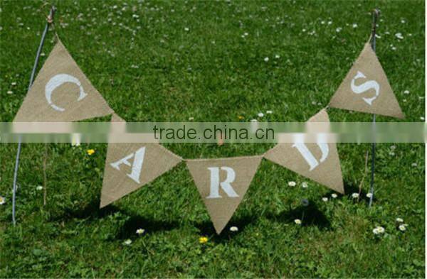 CARDS Hessian Bunting, Wedding Party Bunting