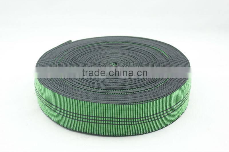 high quality custom 70mm polyester elastic furniture webbing