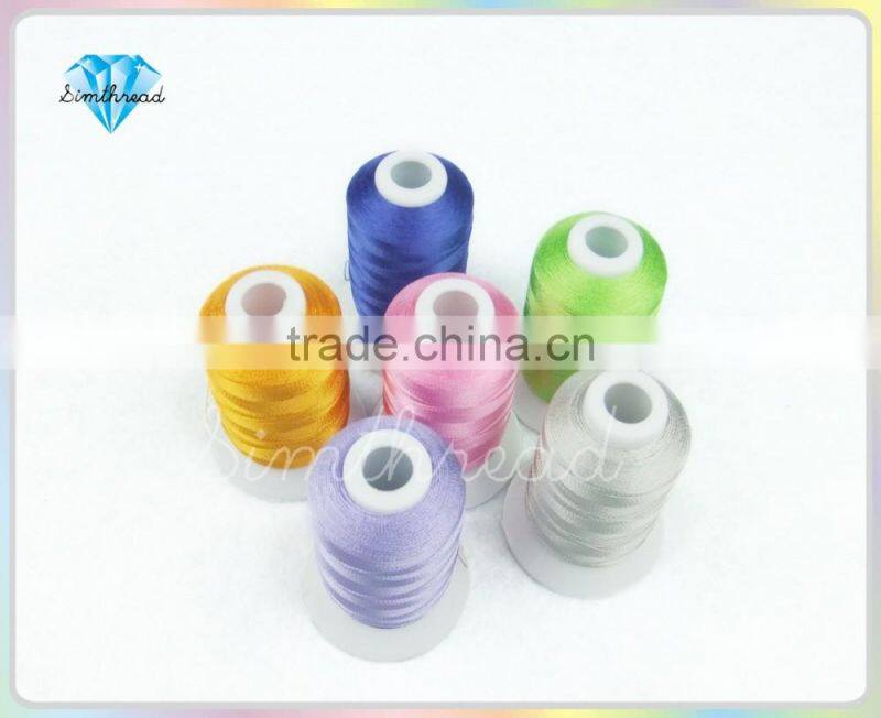 Simthread Brand-new rayon Embroidery machine Thread 58 assorted colors, 500m each suitable for any embroidery machine