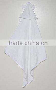 100% ORGANIC Bamboo Baby Bear Hooded Bath Towel Washcloth Gift Set Luxuriously Soft, Extra Large